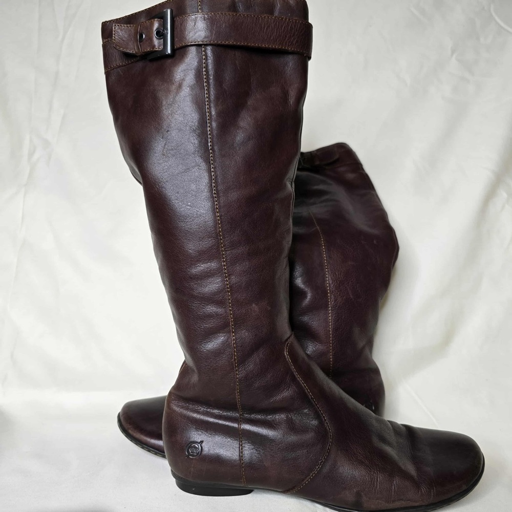 Born Dark Brown Over the Knee Boots